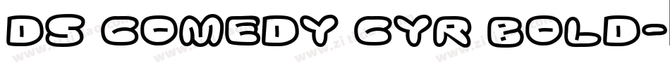 DS Comedy Cyr Bold字体转换